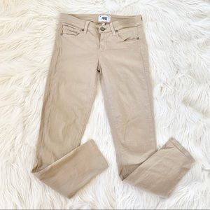 Paige Khaki Skinny Jeans Size 26